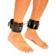 Fist Leather Ankle Cuffs • Black