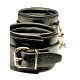 Fist Leather Ankle Cuffs • Black